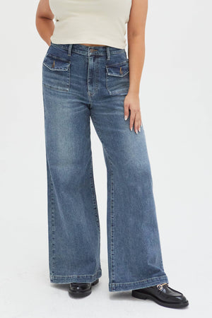 Campbell High Rise Jean - Traditional Vintage Worn