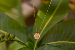 Hand Stamped Medium Coin Necklace