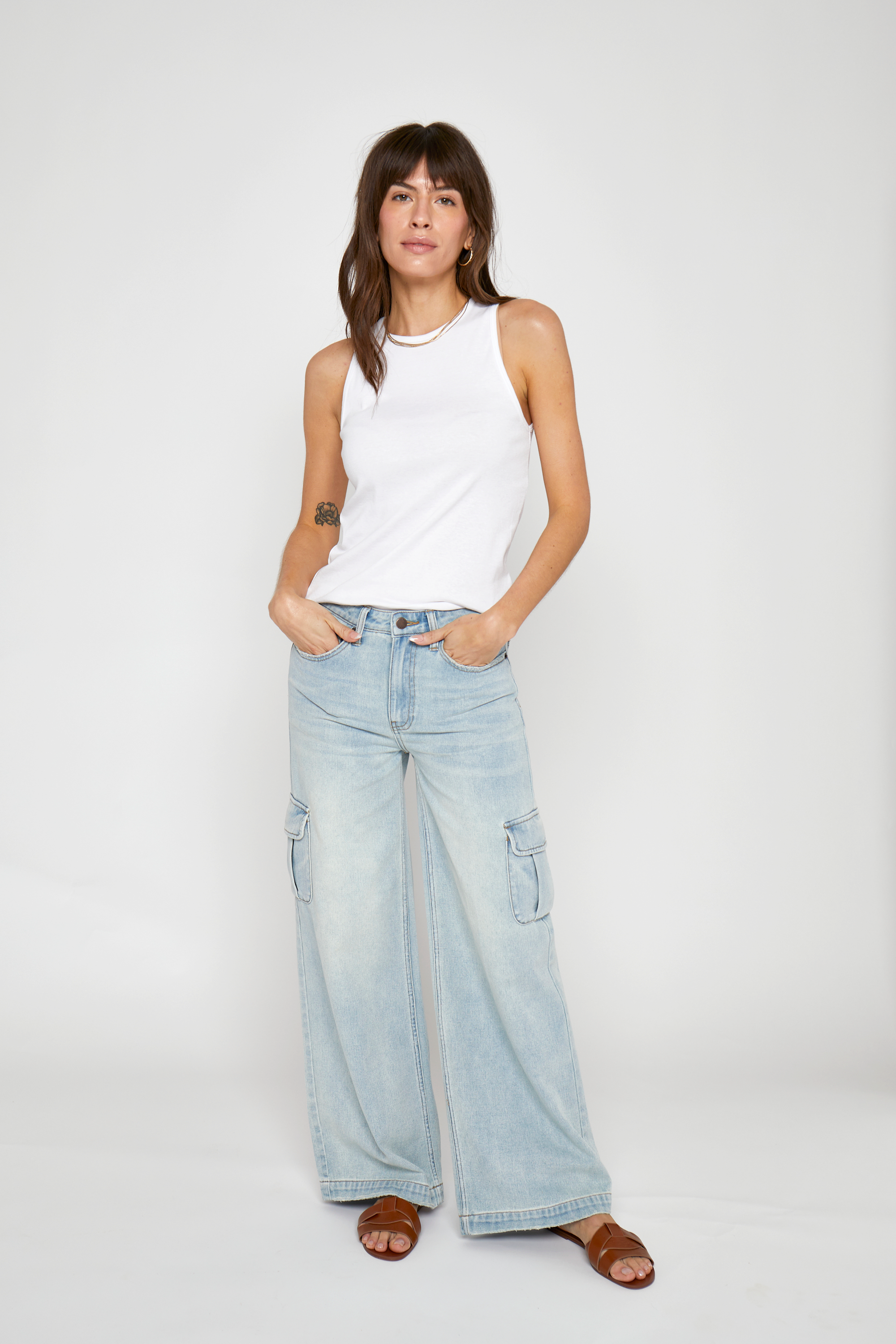 Madison Cargo Mid Rise Jean - Hotel California