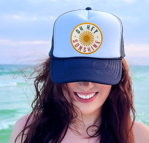Oh Hey Sunshine Adult Trucker Hat -