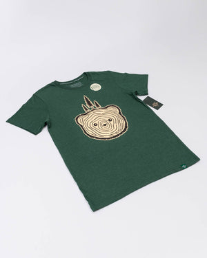 Bear Tree Unisex Tee - Heather Forest
