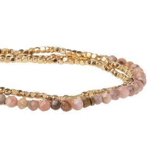 Delicate Stone Bracelet: Rhodochrosite/Stone of Love