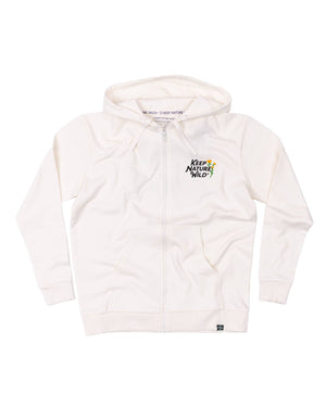 Wild Child Zip-Up Hoodie - Natural