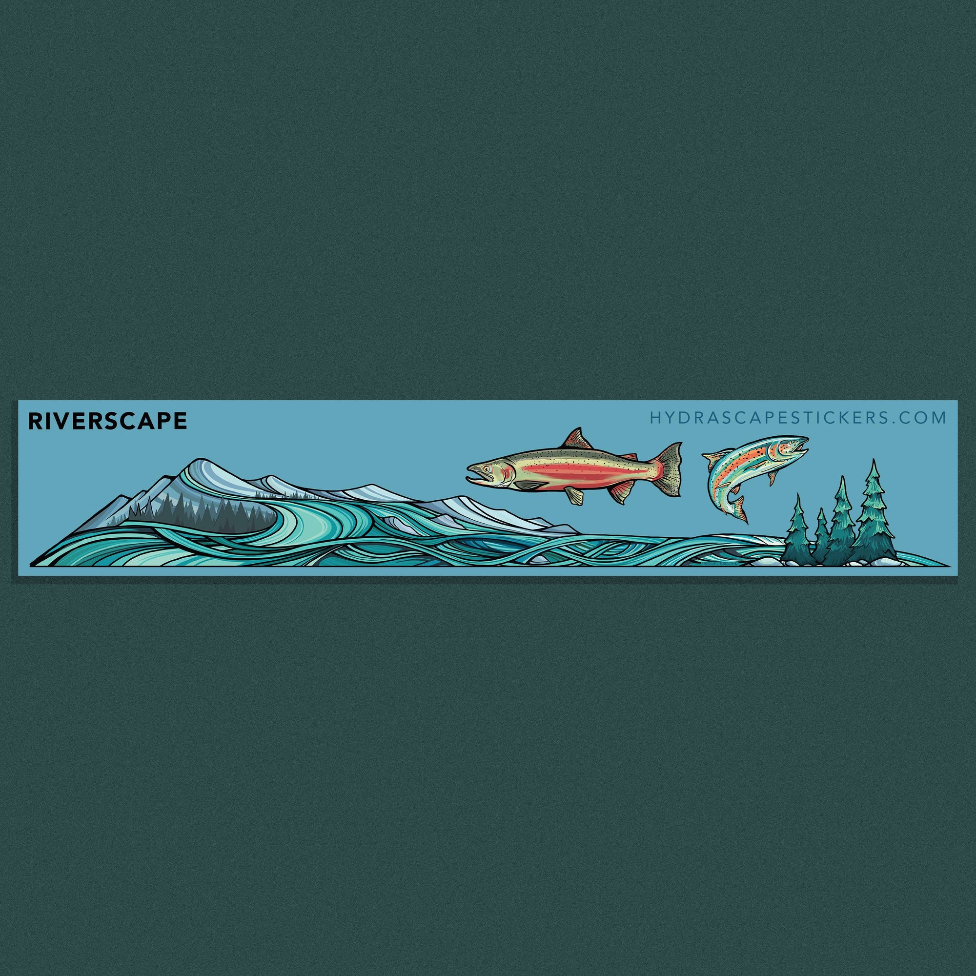 Small River Sticker Riverscape Miniscape Sticker - Free Air Life Co.