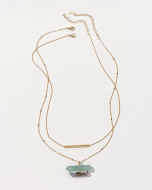 Terra Necklace Set- Aquamarine & Labradorite