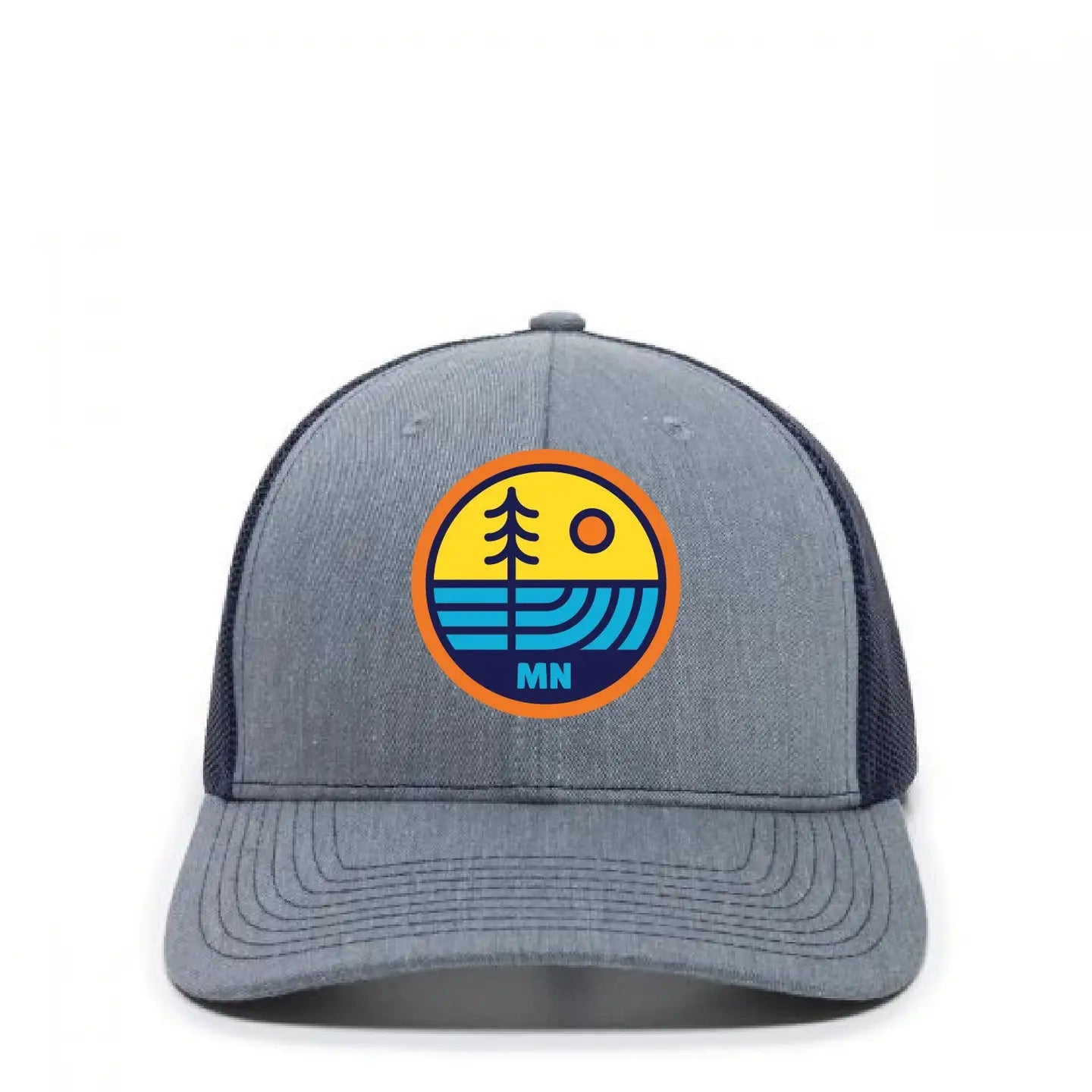 MN Water Earth Sky Trucker Hat - Grey/Navy