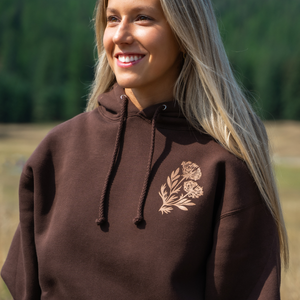 Wild Field Unisex Hoodie - Brown