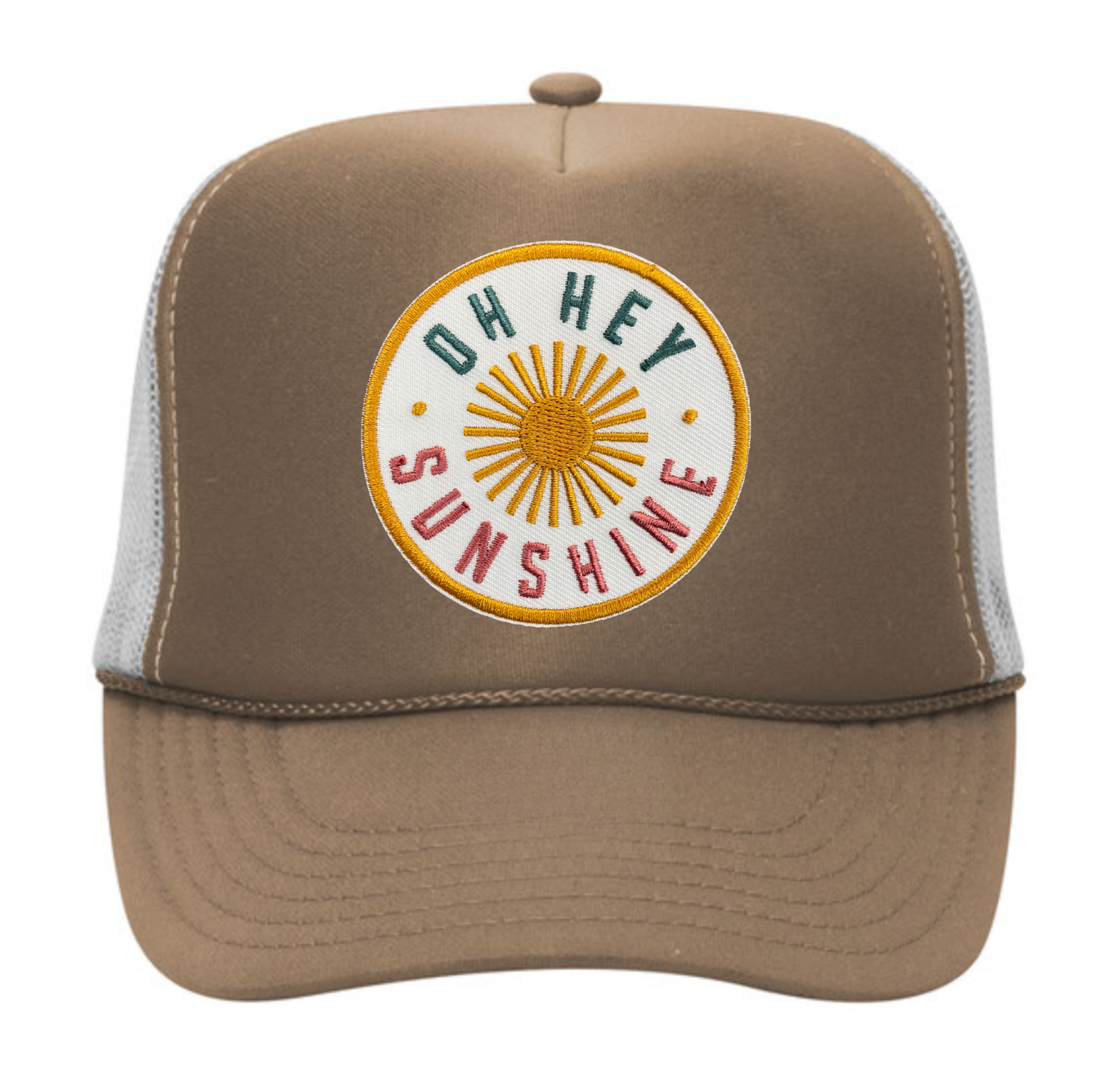 Oh Hey Sunshine Adult Trucker Hat -