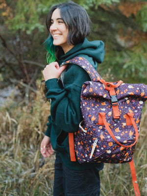 Adventure Backpack - Plum Floral