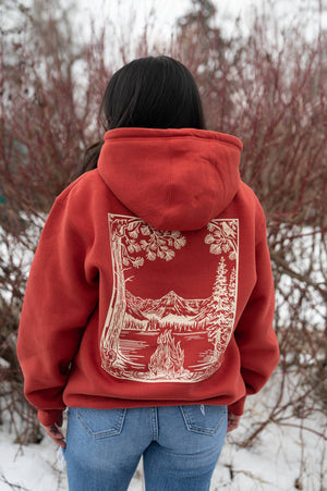 Fireside Unisex Hoodie - Paprika