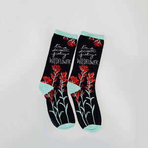I'm a Delicate F*@king Wildflower Unisex Socks