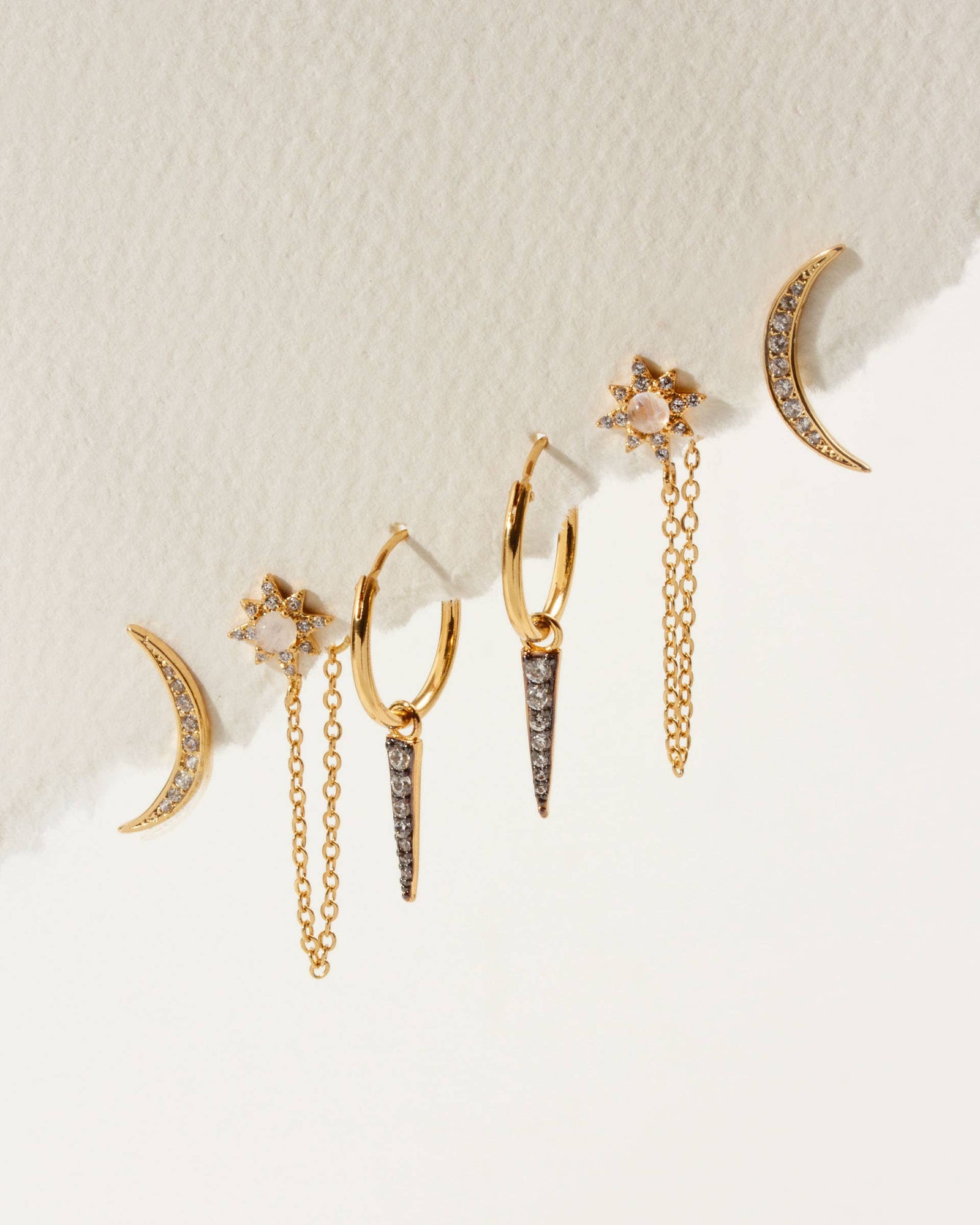 Twilight Earring Set- Moonstone