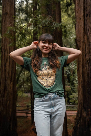 Bear Tree Unisex Tee - Heather Forest