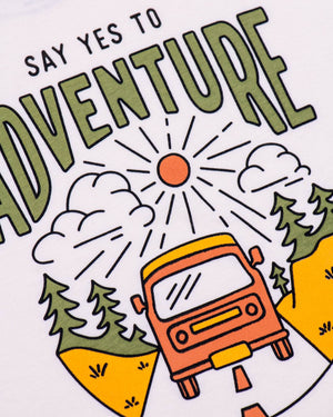 Say Yes to Adventure Unisex Tee - Natural