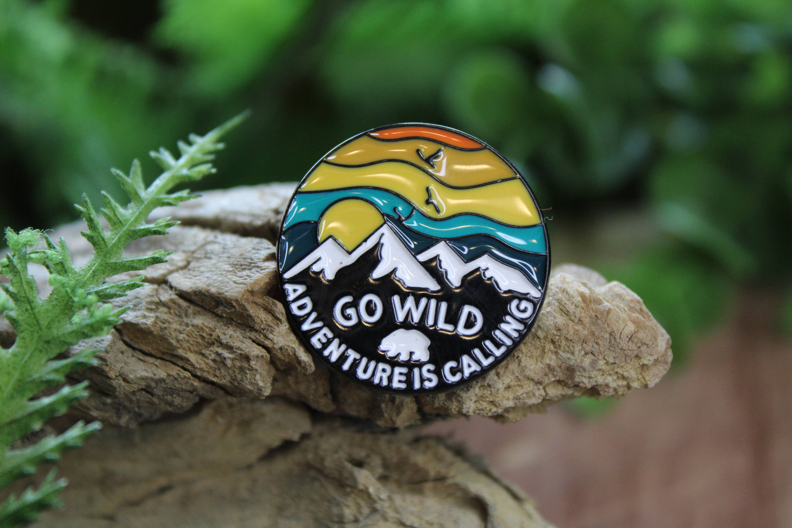 Go Wild, Adventure is Calling Enamel and Metal Pin