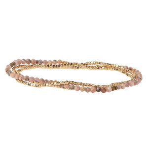 Delicate Stone Bracelet: Rhodochrosite/Stone of Love
