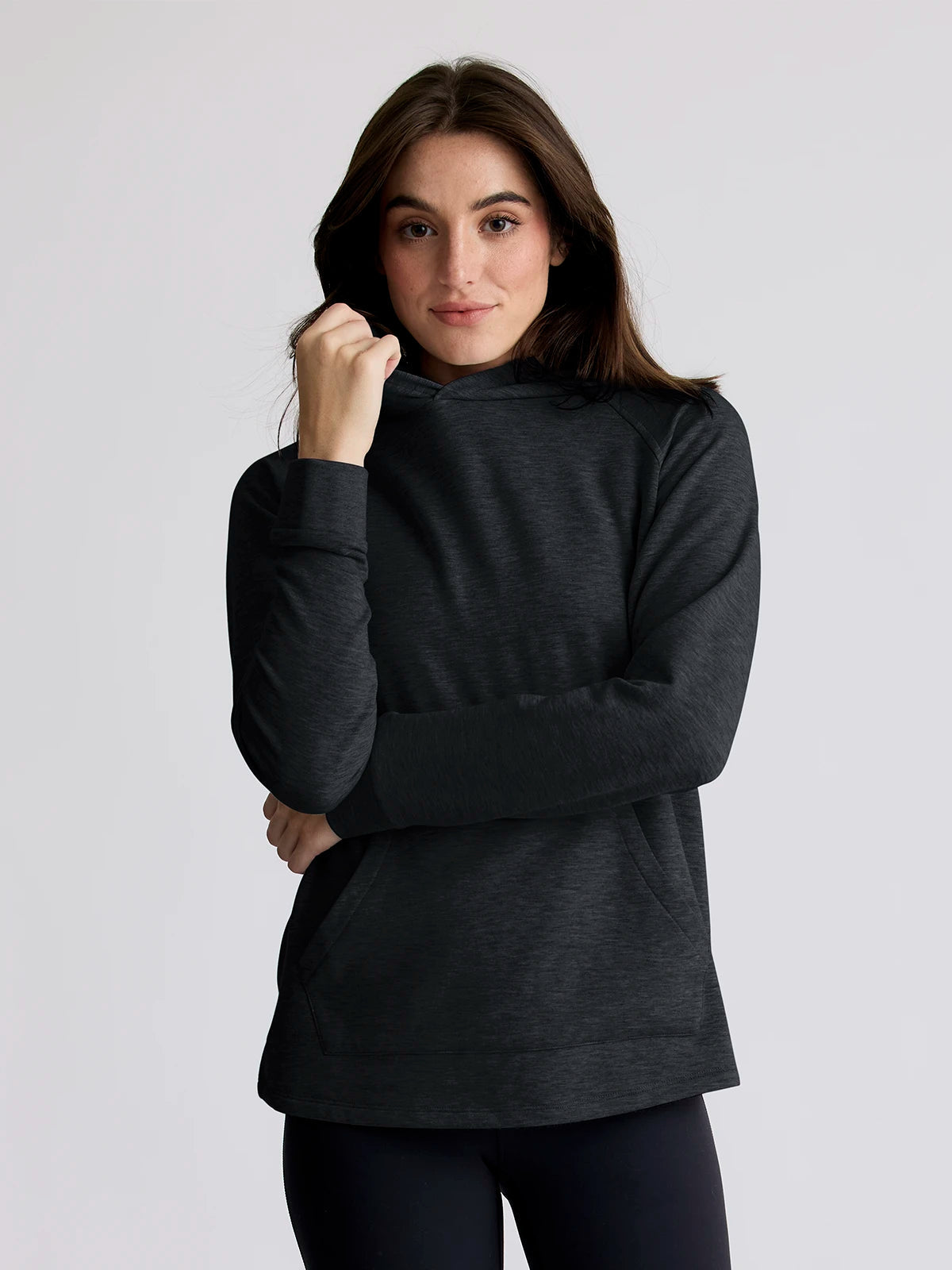 Women's Bamboo Lightweight Fleece Hoodie - Black