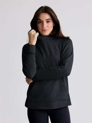 Women's Bamboo Lightweight Fleece Hoodie - Black