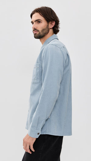 Corduroy Long Sleeve Shirt - Mist