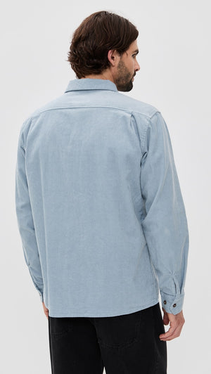 Corduroy Long Sleeve Shirt - Mist