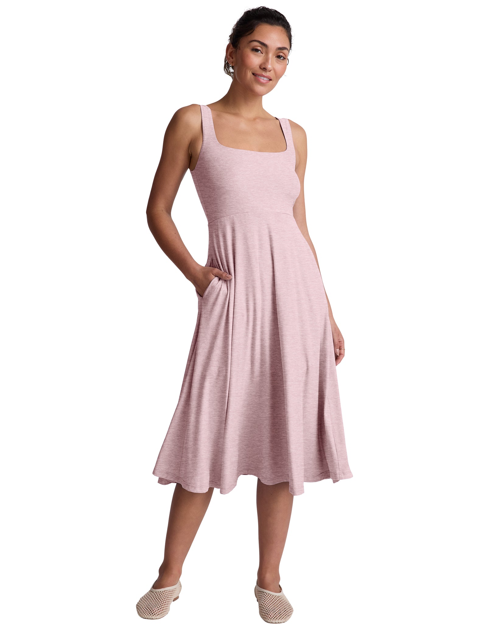 Featherweight At The Ready Dress - Blush