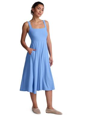 Featherweight At The Ready Dress - Flower Blue