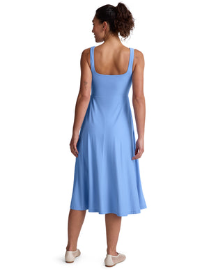 Featherweight At The Ready Dress - Flower Blue