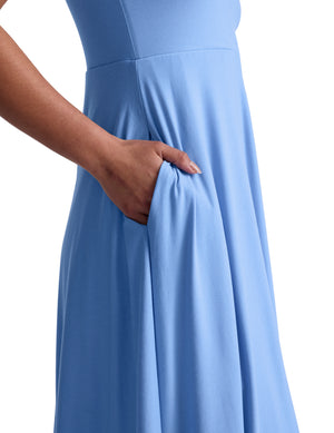 Featherweight At The Ready Dress - Flower Blue