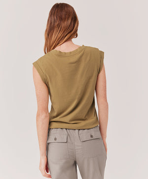 The Portside Henley Tank - Fennel