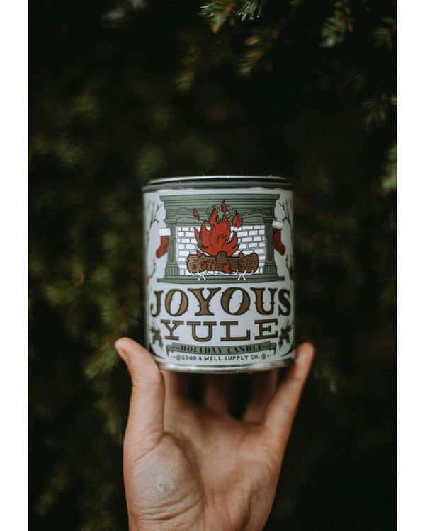 Joyous Yule Holiday Candle