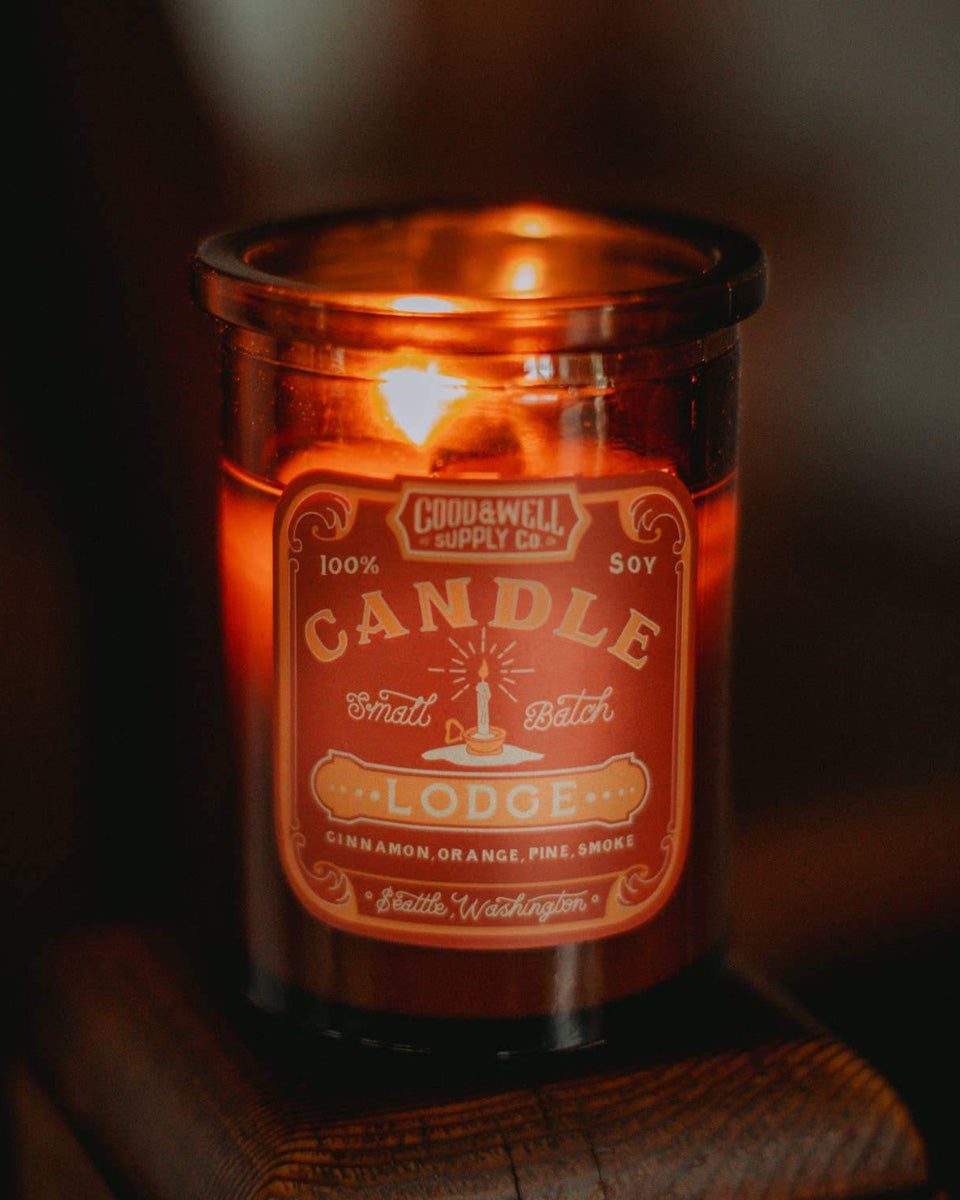 In the Pines Vintage Canteen Candle