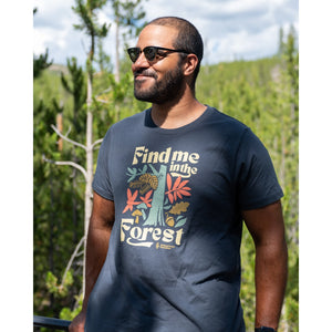 Find Me In The Forest T-Shirt - Navy