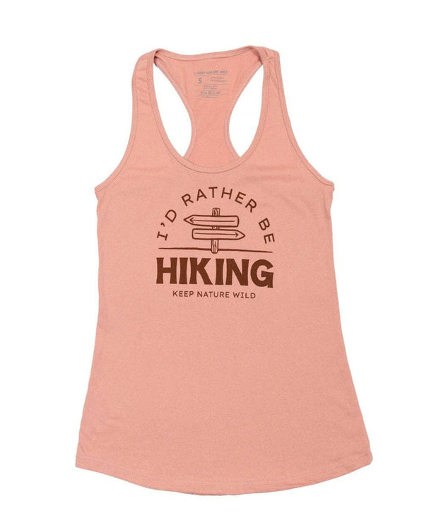 Rather Be Hiking Racerback Tank - Rose