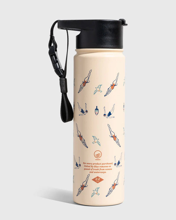 Dive In 22 oz. Insulated Steel Water Bottle