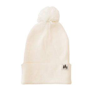 Three Trees Foldover Pom Beanie