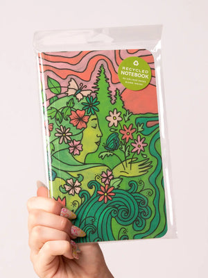 Mother Nature Scene Recycled Notebook