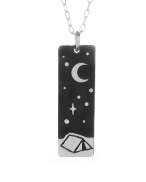 Sleep Under the Stars Wide Bar Necklace