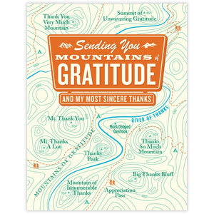 Mountains of Gratitude Card