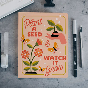 Plant A Seed Medium Layflat Notebook