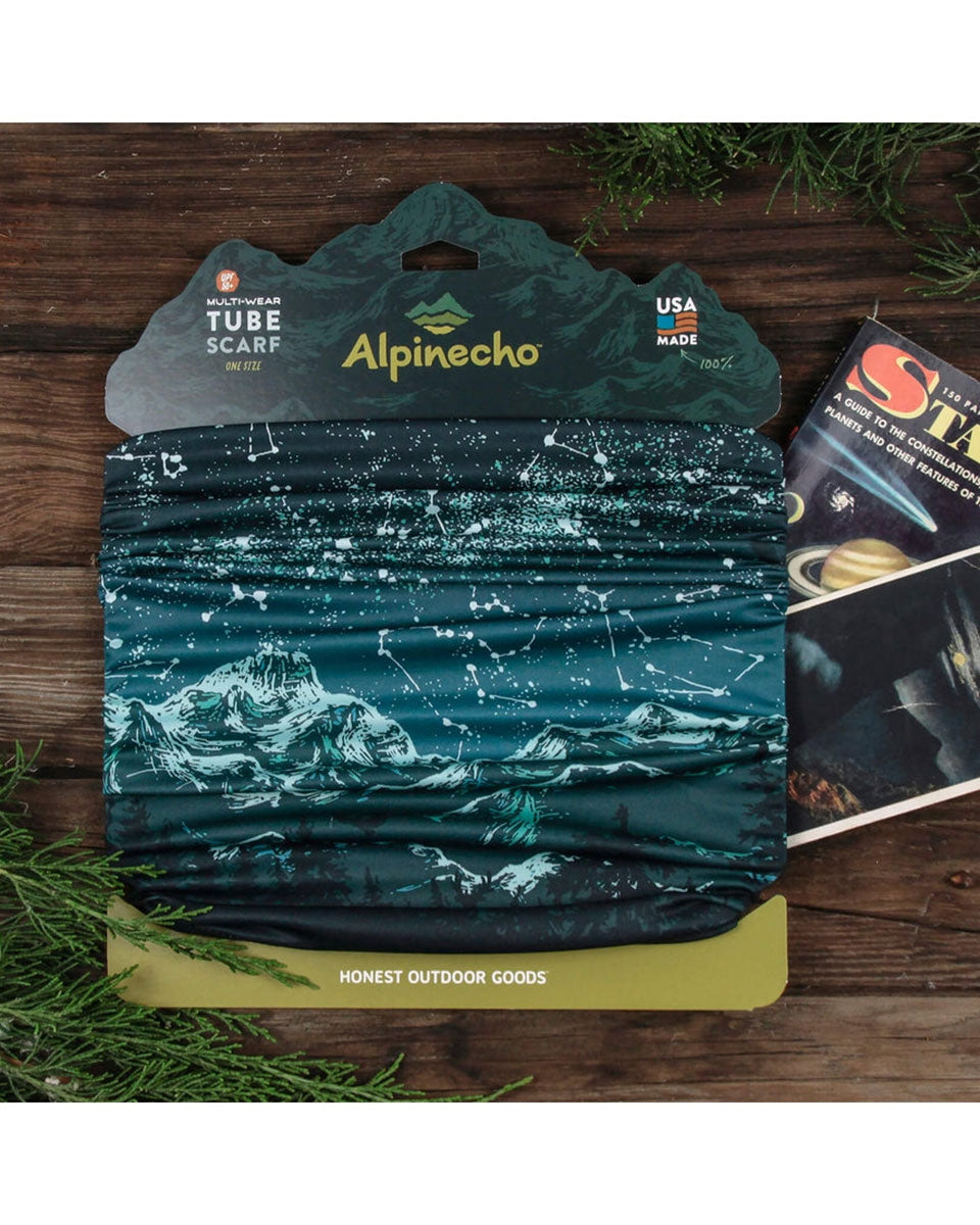 Stargazer Tube Scarf - Turquoise