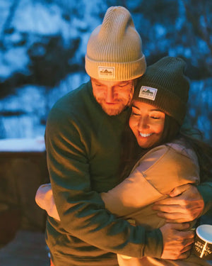 Venture On Mountain Range Recycled Knit Beanie