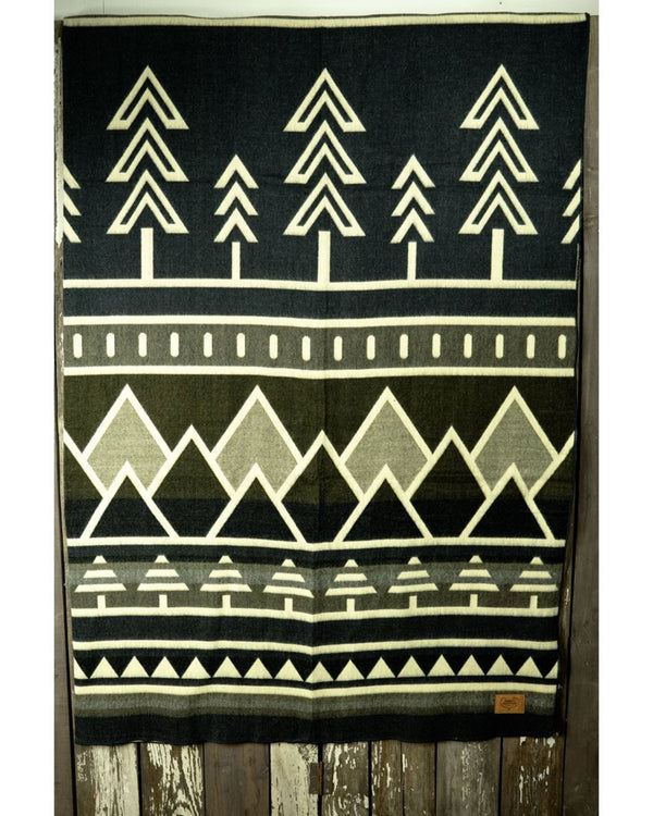 Tree Line Queen Blanket - Midnight Stroll