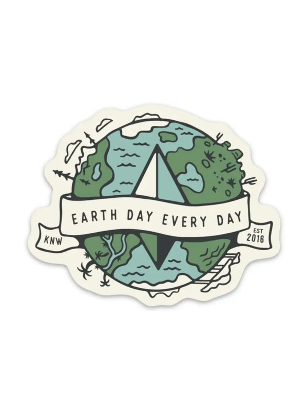 Earth Day Every Day Sticker