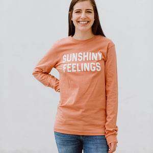 Sunshiny Feelings Long Sleeve Unisex Tee