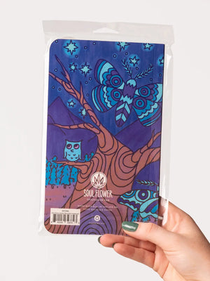 Owl Moon Scene Recycled Notebook