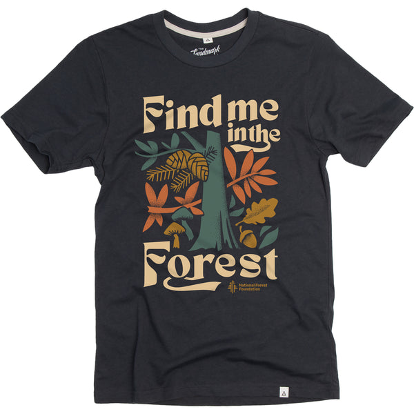 Find Me In The Forest T-Shirt - Navy