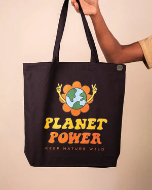 Planet Power Recycled Tote Bag