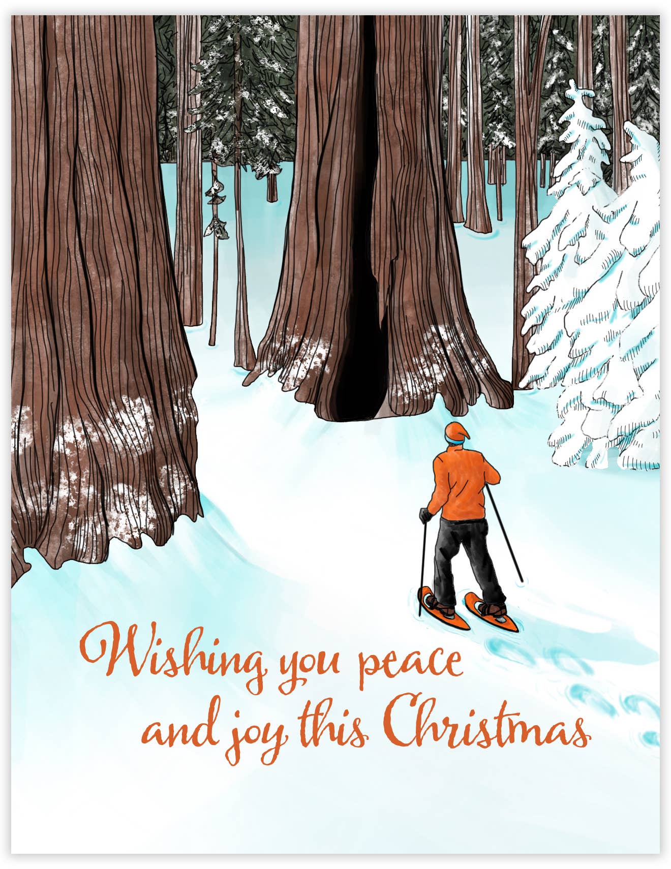Snowshoe Christmas Card