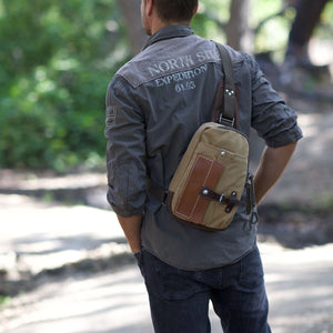 Hidden Woods Canvas Sling Bag