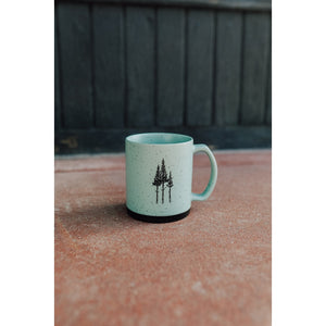 Rustic Three Tree Ceramic Mug- Sage